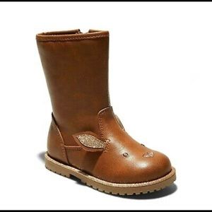 Cat & Jack Brown Bunny Boots Sz 9